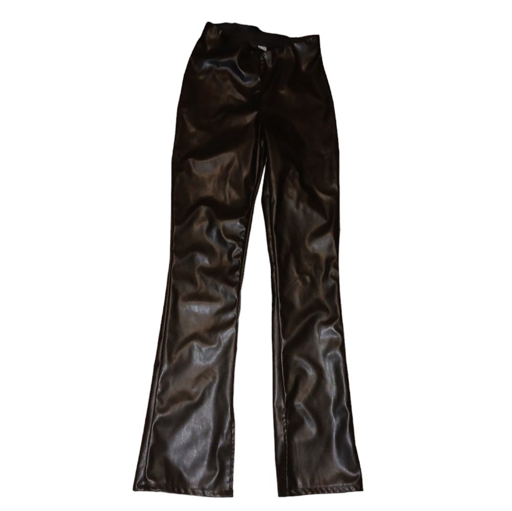 Faux leather pants